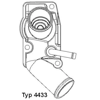 Billede af WAHLER 4433.92D Termostat 92 med pakning OPEL: Astra G Caravan, CC