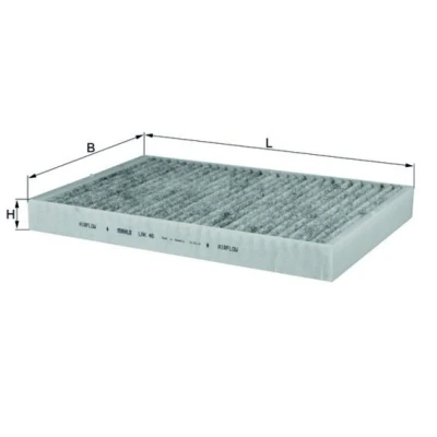Billede af MAHLE ORIGINAL LAK 46 Kabinefilter Aktivkulfilter 307,0 194 30,0 AUDI: A6 C5 Avant, Sedan, C4 Sedan