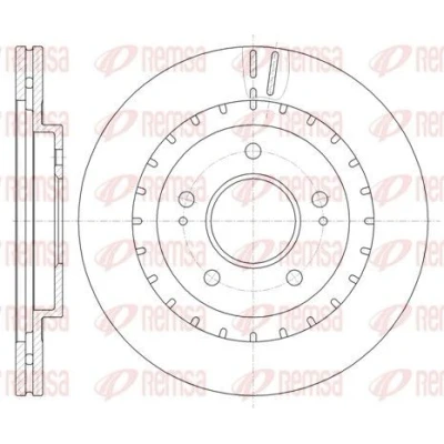 Billede af REMSA 61137.10 Bremseskiver foraksel 285, 285 22 5 ventileret MITSUBISHI: Pajero Pinin, Sport 1 SUV