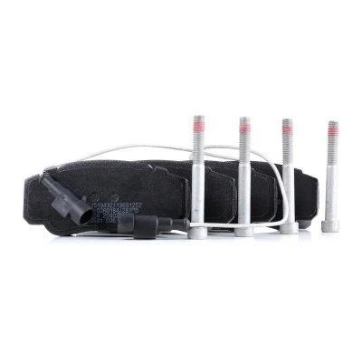 Billede af BOSCH 0 986 494 391 Bremseklodser Low Metallic med indbygget slidsensor anti knirke plade, skruer tilbehør RENAULT TRUCKS: Maxity