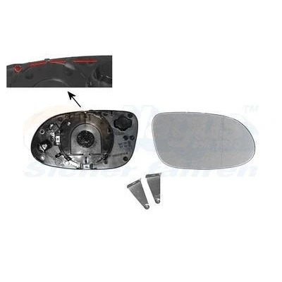 Billede af VAN WEZEL 3014838 Spejlglas højre MERCEDES BENZ: SLK