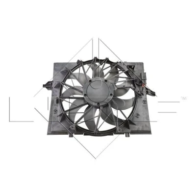 Billede af NRF 47213 Køleventilator 494 12 600 med kølerventilatorramme (karm), Kulløs motor kontroldel BMW: 5 Touring