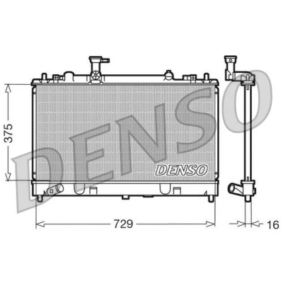 Billede af DENSO DRM44011 Radiator Aluminium 729 375 16 MAZDA: 6 Stationcar