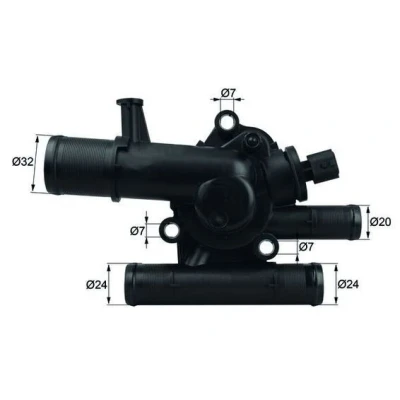 Billede af MAHLE ORIGINAL TI 214 83 Termostat med pakning RENAULT: MEGANE 2 Kombi