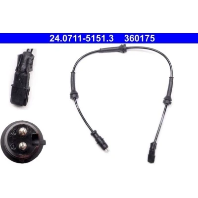 Billede af ATE 24.0711 5151.3 ABS Sensor 485 RENAULT: MEGANE 2 Kombi, SCENIC 2,