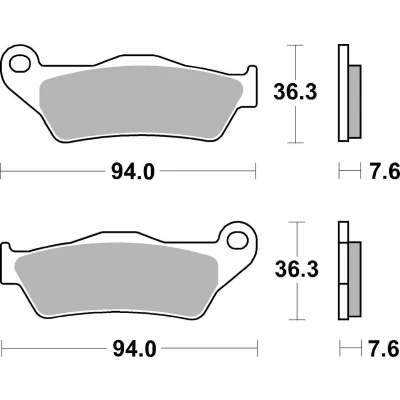 Billede af TRW Sinter Maxi Scooter MCB648SRM Bremseklodser
