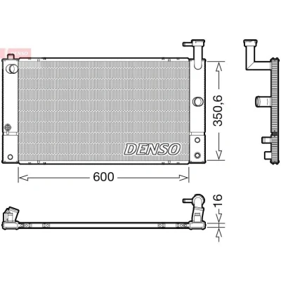 Billede af DENSO DRM50133 Radiator 600 371 16