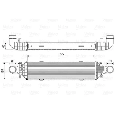 Billede af VALEO 818631 Intercooler uden EGR ventil MERCEDES BENZ: C klasse T modell, E Sedan