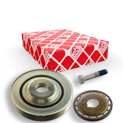 Billede af FEBI BILSTEIN 106476 Remskive Krumtapaksel 6PK 153 5 med skrue FORD: MONDEO 4 Turnier, S Max Mk1, Galaxy Mk2 MPV, PEUGEOT: 407 SW, 508 I 308 SW