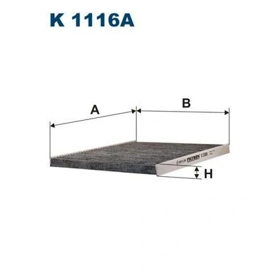 Billede af Filter, indvendig luft FILTRON K 1116A