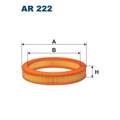 Billede af FILTRON AR 222 Luftfilter 48 275 Filterindsats FORD: FIESTA 2, ESCORT 4 Cabriolet,