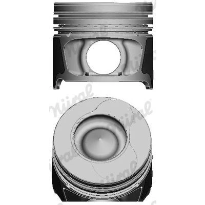 Billede af NÜRAL 87 123400 20 Motor Stempel 76 med kølekanal, stempelringholder, til Trapez plejlstang RENAULT: TWINGO 2