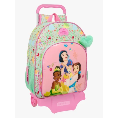 Billede af Skoletaske Disney Princess Bloom Grøn Pink 33 x 42 14 cm