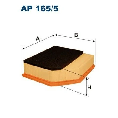 Billede af FILTRON AP 165/5 Luftfilter 68 212 226 Filterindsats VOLVO: V70 2, S60 I, XC90 I