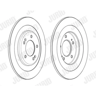 Billede af JURID 563001JC Bremseskiver 300 10 5 114,3 fuldstændigt coatet uden tilbehør HYUNDAI: i40 Stationcar, Sedan