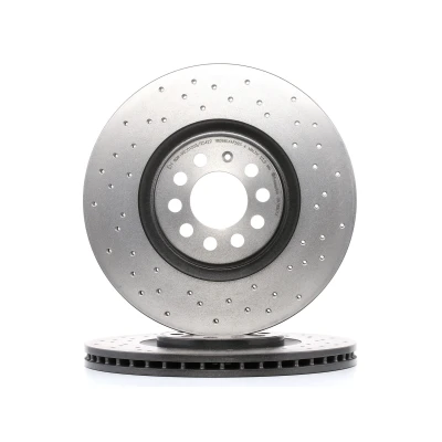 Billede af BREMBO XTRA LINE 09.7880.1X Bremseskiver 312 25 5 perforeret/indv. ventileret coatet højkarboniseret med skruer VOLKSWAGEN: Golf 4, Bora Sedan