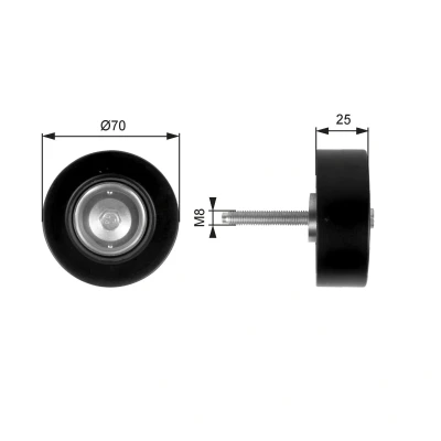 Billede af GATES FleetRunner Micro V Kit T36263 Remstrammerhjul MAZDA: 6 Stationcar, 3 Hatchback