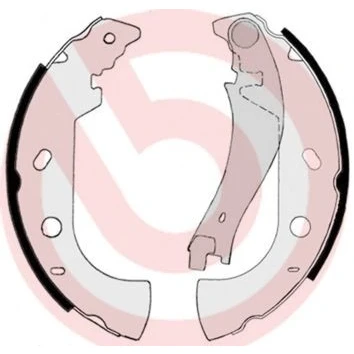 Billede af BREMBO S 23 514 Bremsebakker 229 42 med håndbremsegreb