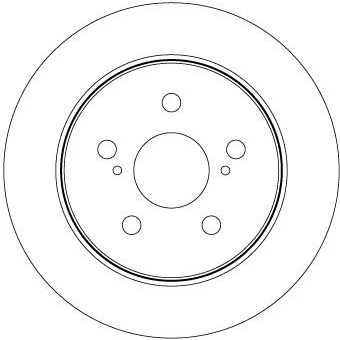 Billede af TRW DF8335 Bremseskiver 281 12 5 114,3 fuldstændigt lakeret TOYOTA: Camry VIII Sedan, C HR