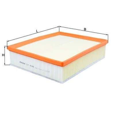 Billede af MAHLE ORIGINAL LX 4245 Luftfilter 66,3 232 283,0 Filterindsats VOLKSWAGEN: Polo V Hatchback, SEAT: Toledo 4, Ibiza 4 Sportcoupe