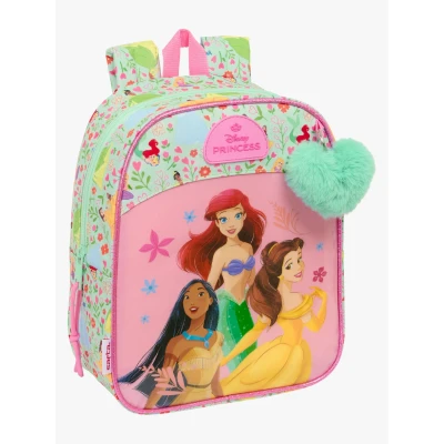 Billede af Skoletaske Disney Princess Bloom Grøn Pink 22 x 27 10 cm