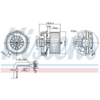 Billede af NISSENS 87385 Kabineblæser uden indbygget regulator RENAULT: Modus / Grand