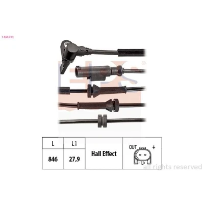 Billede af EPS 1.960.223 ABS Sensor 846 FIAT: Tipo Hatchback