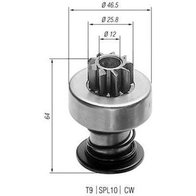 Billede af MAGNETI MARELLI 940113020023 Spidshjul, starter OPEL: Kadett B Coupe