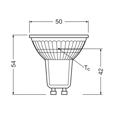 Billede af OSRAM LED pære PAR16 reflektor GU10 4,7W 100 2,700K