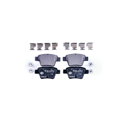 Billede af HELLA 8DB 355 011 821 Bremseklodser Ikke forberedt til slidindikator med bremsecaliperskruer tilbehør PEUGEOT: 207 Hatchback, SW, 307 SW