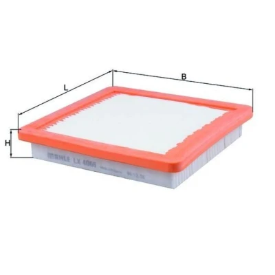 Billede af MAHLE ORIGINAL LX 4066 Luftfilter 35,5 203 191,0 Filterindsats NISSAN: Note II Hatchback