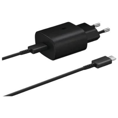 Billede af Samsung USB C Hurtiglader 25W + Kabel EP TA800 Sort