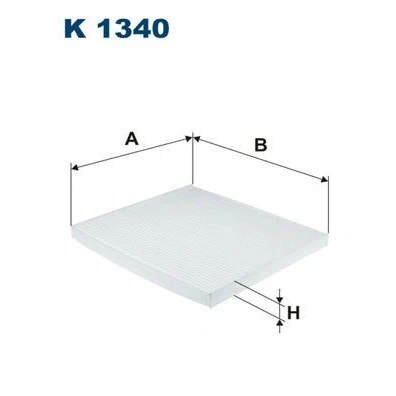 Billede af FILTRON K 1340 Kabinefilter Partikelfilter 225 253 20 KIA: Optima / K5 Sportswagon, K5, HYUNDAI: Grand Santa Fé