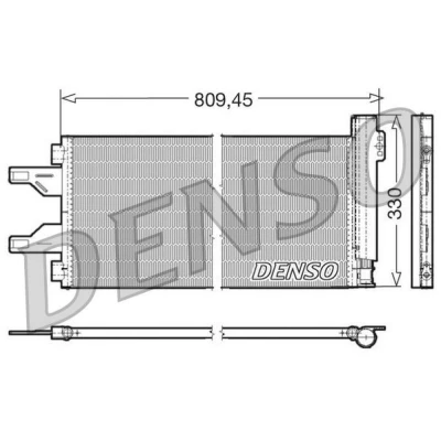 Billede af DENSO DCN07050 Kondensator med tørrer 809.45x330x16 R 134a 809,45 FIAT: Ducato III Ladvogn / Chassis, Bus