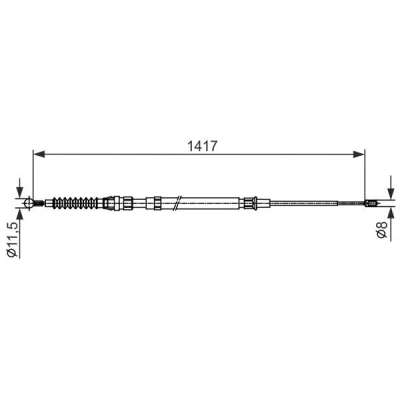 Billede af BOSCH 1 987 482 583 Håndbremsekabel 1417