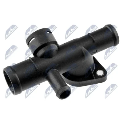 Billede af NTY CTM VW 027 Kølemiddelflange plastik Cylinderhoved, gearkasse monteret med tætningsring VOLKSWAGEN: Golf 4, 4 Variant, AUDI: TT Coupe