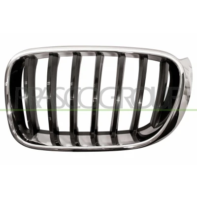 Billede af BLIC 6502 07 00939933P Kølergitter foran til venstre krom, sort BMW: X3