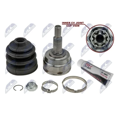 Billede af NTY NPZ RE 044 Knokkelled venstre foraksel, højre foraksel Gummi RENAULT: MEGANE 3 Grandtour, GRAND SCENIC 3,