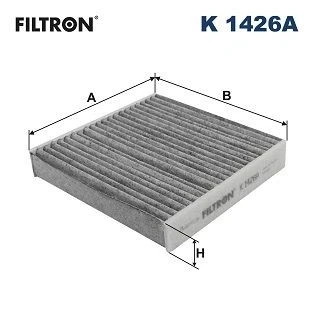 Billede af FILTRON K 1426A Kabinefilter Aktivkulfilter 170mm 168mm 30mm SUZUKI: Ignis III, Jimny IV SUV