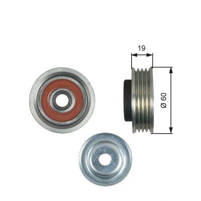 Billede af GATES T39181 Strammehjul FleetRunner Micro V Stretch Fit SUZUKI: SX4 I Hatchback, SWIFT 3, Wagon R+ II Hatchback