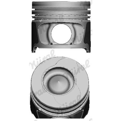 Billede af NÜRAL 87 123407 20 Motor Stempel 76,5 med kølekanal, stempelringholder, til Trapez plejlstang