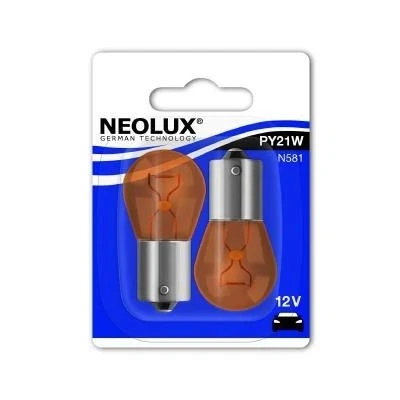 Billede af NEOLUX N581 02B Glødepære orange 12 21 PY21W VOLKSWAGEN: Polo V Hatchback, IV Touran I, PEUGEOT: 107 308 II Hatchback