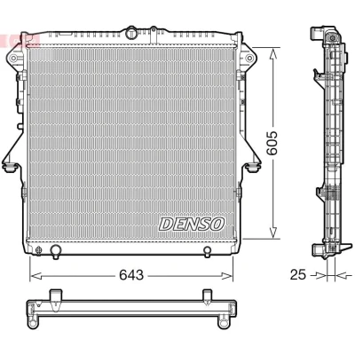Billede af DENSO DRM10119 Radiator 605 659 25