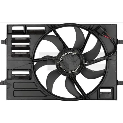 Billede af TYC 837 0055 Køleventilator til køretøjer med klimaanlæg 445 400 kølerventilatorramme (karm) AUDI: A3 Sportback, Cabriolet