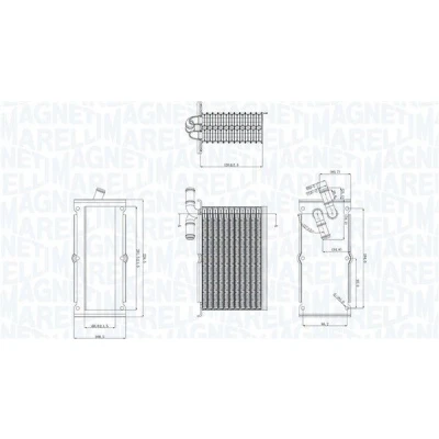 Billede af MAGNETI MARELLI 351319205430 Intercooler VOLKSWAGEN: GOLF 6, Passat B7 Variant, SEAT: Leon II Hatchback, AUDI: A3 Hatchback