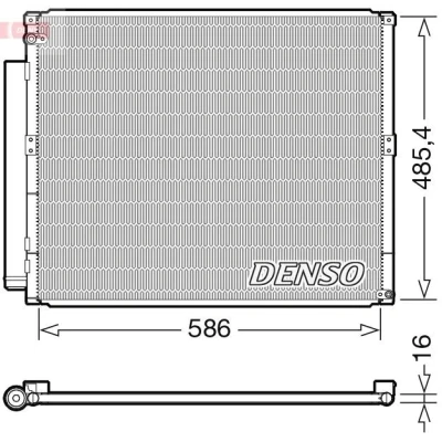 Billede af DENSO DCN50113 Kondensator med tørrer R 134a