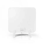 Billede af Indendørs antenne Active FM / UHF VHF Modtagelsesområde: 0 25 km LTE700 Forstærkning: 30 dB ABS Hvid