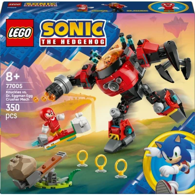 Billede af Knuckles mod dr. Eggmans Egg Crusher mech