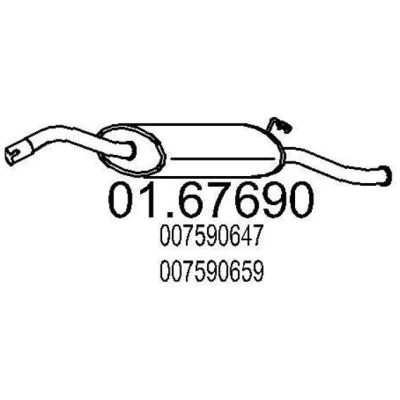 Billede af MTS 01.67690 Lydpotte 1050 SKODA: FELICIA 2