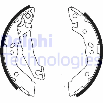 Billede af DELPHI LS1836 Bremsebakker 180 32